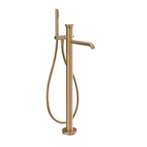 Immagine di Gessi ORIGINI miscelatore vasca da terra, senza corpo incasso, finitura warm bronze brushed PVD 66028#726