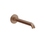 Immagine di Gessi SHOWER bocca lavabo P.20,5 cm, da parete, finitura copper brushed PVD 66102#708