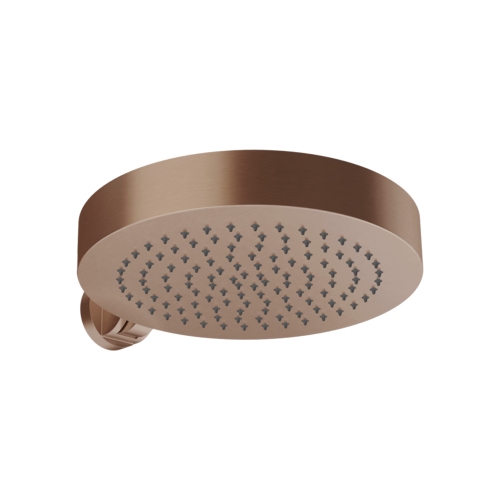 Immagine di Gessi ORIGINI soffione orientabile rotondo Ø 30 cm, anticalcare, finitura copper brushed PVD 66152#708