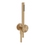Immagine di Gessi ORIGINI set doccia con presa acqua, doccetta anticalcare e flessibile 150 cm, finitura warm bronze brushed PVD 66123#726