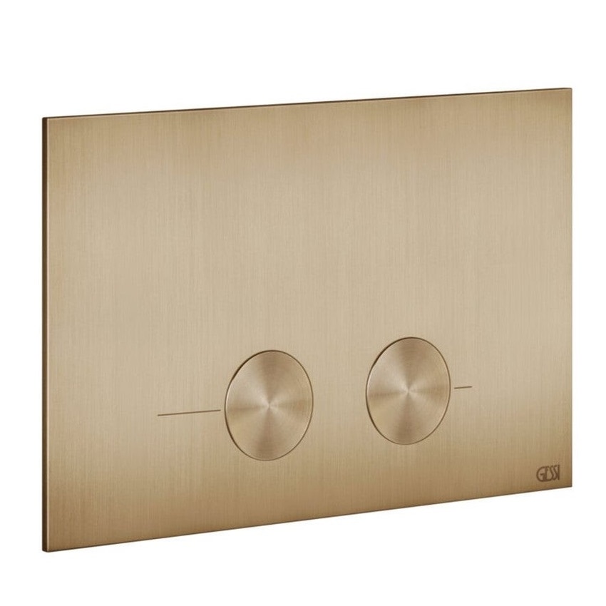 Immagine di Gessi Placca di finitura per Geberit Sigma 8 e 12, finitura warm bronze brushed PVD 54611#726