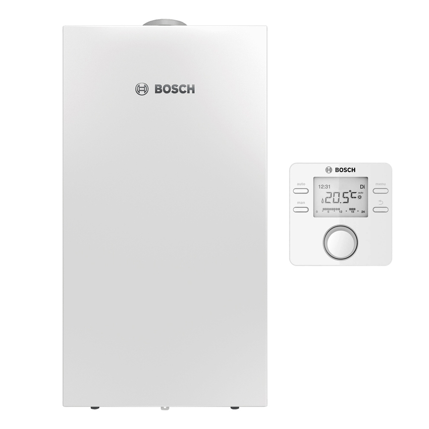 Immagine di Bosch Condens Balcony GC2300 24 C EXT - CR100 Caldaia a condensazione murale esterna combinata per riscaldamento da 24 kW e acqua calda sanitaria da 25 kW, comando CR100 incluso 7735220151