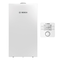 Immagine di Bosch Condens Balcony GC2300 24/30 C EXT - CR100 Caldaia a condensazione murale esterna combinata per riscaldamento da 24 kW e acqua calda sanitaria da 30 kW, comando CR100 incluso 7735220152