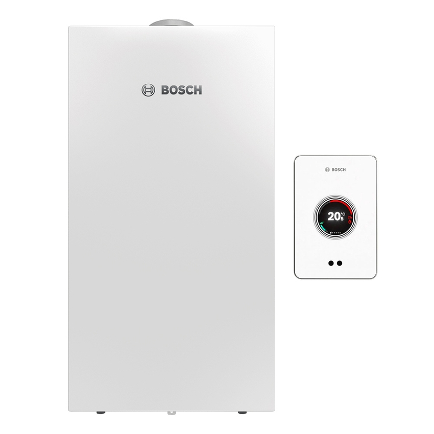 Immagine di Bosch Condens Balcony GC2300 24 C EXT - CT200 Caldaia a condensazione murale esterna combinata per riscaldamento da 24 kW e acqua calda sanitaria da 25 kW, comando CT200 incluso 7735220153