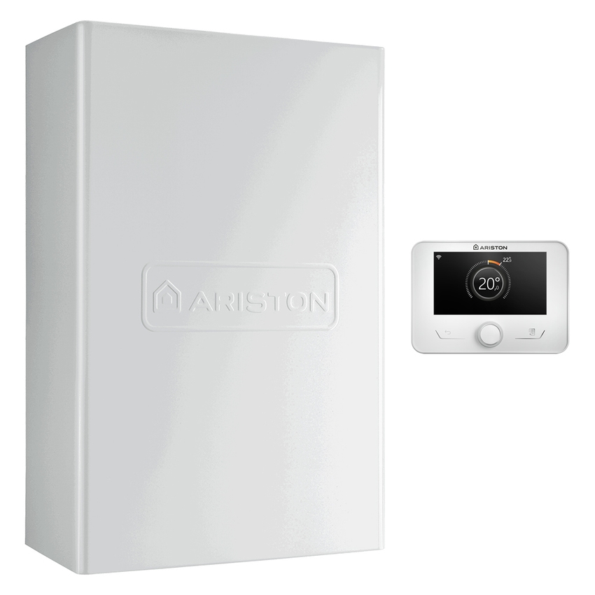 Immagine di Ariston CARES PREMIUM EXT 30 EU Caldaia murale a condensazione per esterni con funzione auto e Sensys HD bianco incluso 3301230