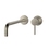 Immagine di Gessi VIA TORTONA miscelatore P.23 cm, a parete per lavabo, senza scarico e senza corpo incasso, finitura finox brushed nickel 44825#149