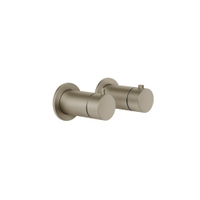 Immagine di Gessi SHOWER miscelatore termostatico per doccia, a parete, 3 uscite, senza corpo incasso, finitura finox brushed nickel 63335#149
