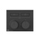 Immagine di Gessi HI-FI COMPACT miscelatore termostatico a due funzioni simultanee, con pulsanti on-off, senza corpo incasso, finitura black metal brushed PVD 63004#707