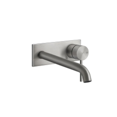 Immagine di Gessi 316 FLESSA miscelatore per lavabo, a parete, senza scarico e senza corpo incasso, finitura steel brushed 54090#239