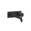 Immagine di Gessi 316 FLESSA miscelatore per lavabo, a parete, senza scarico e senza corpo incasso, finitura nero XL 54090#299
