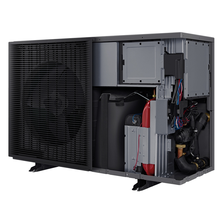 Immagine di Samsung EHS Mono R290 pompa di calore aria-acqua monofase 16 kW, con pompa integrata, da abbinare ad accumulo non incluso AE160CXYBEK/EU