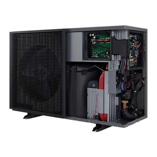 Immagine di Samsung EHS Mono R290 pompa di calore aria-acqua monofase 16 kW, con pompa integrata, da abbinare ad accumulo non incluso AE160CXYBEK/EU