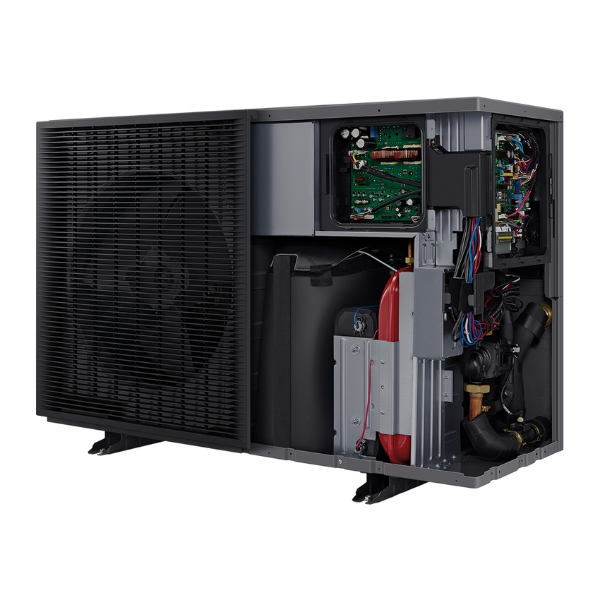 Immagine di Samsung EHS Mono R290 pompa di calore aria-acqua monofase 16 kW, con pompa integrata, da abbinare ad accumulo non incluso AE160CXYBEK/EU