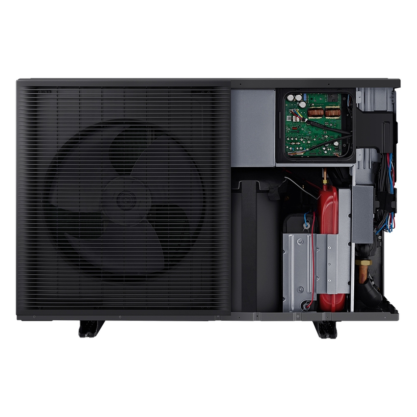 Immagine di Samsung EHS Mono R290 pompa di calore aria-acqua monofase 16 kW, con pompa integrata, da abbinare ad accumulo non incluso AE160CXYBEK/EU