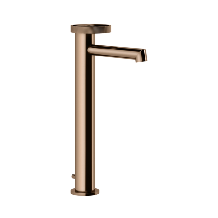 Immagine di Gessi ANELLO miscelatore lavabo H.32 cm, con scarico e con flessibili di collegamento, finitura copper PVD 63303#030