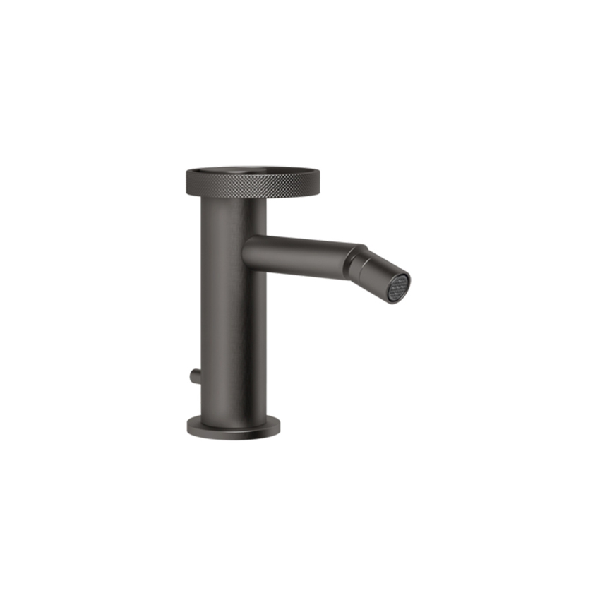 Immagine di Gessi ANELLO miscelatore bidet con flessibili di collegamento, finitura black metal brushed PVD 63307#707