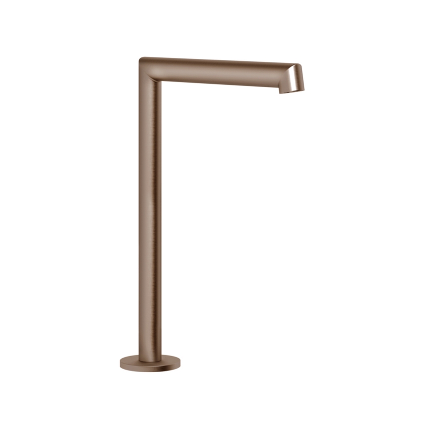 Immagine di Gessi ANELLO bocca lavabo H.25 cm alimentata con comando remoto (non incluso), finitura Copper Brushed PVD 63323#708