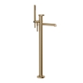Immagine di Gessi ANELLO miscelatore vasca da terra, senza corpo incasso, finitura warm bronze brushed PVD 63328#726