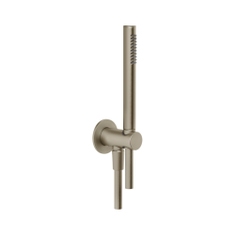Immagine di Gessi SHOWER set doccia con presa acqua, doccetta anticalcare e flessibile, 150 cm, finitura finox 63329#149