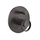 Gessi ANELLO miscelatore a parete, 2 uscite, con deviatore automatico bagno/doccia, finitura black metal brushed PVD 63377#707