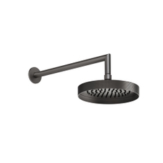 Immagine di Gessi SHOWER soffione a parete orientabile, Ø 25 cm, finitura black metal brushed PVD 63448#707
