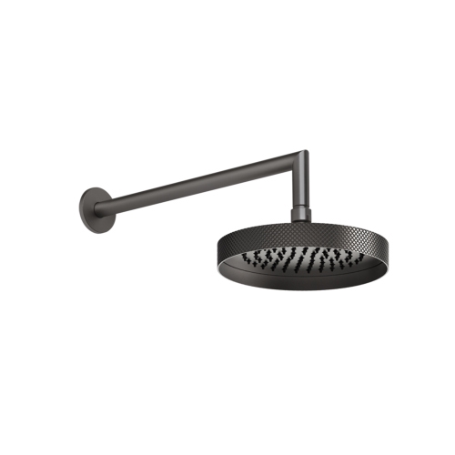 Immagine di Gessi SHOWER soffione a parete orientabile, Ø 25 cm, finitura black metal brushed PVD 63448#707