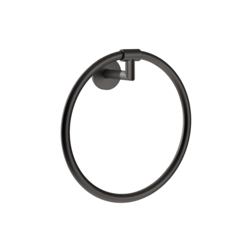 Immagine di Gessi ANELLO porta salvietta ad anello, a parete, finitura black metal brushed PVD 63809#707