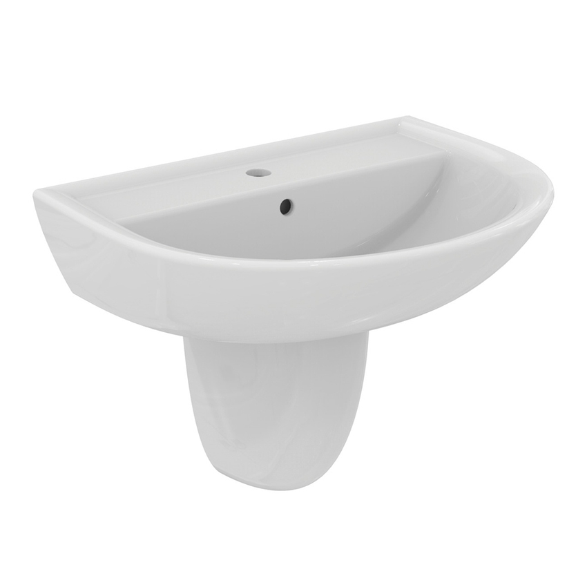 Immagine di Ideal Standard EUROVIT semicolonna per lavabo, colore bianco finitura lucido W333001