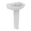 Immagine di Ideal Standard EUROVIT lavabo L.55 P.46 cm, con foro per rubinetteria e troppopieno, colore bianco finitura lucido W332601