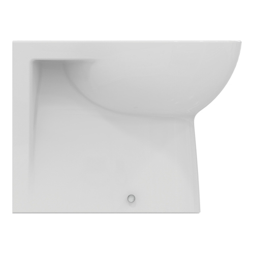 Immagine di Ideal Standard EUROVIT bidet a terra, a filo parete, con foro per rubinetteria e troppopieno, colore bianco finitura lucido W330501