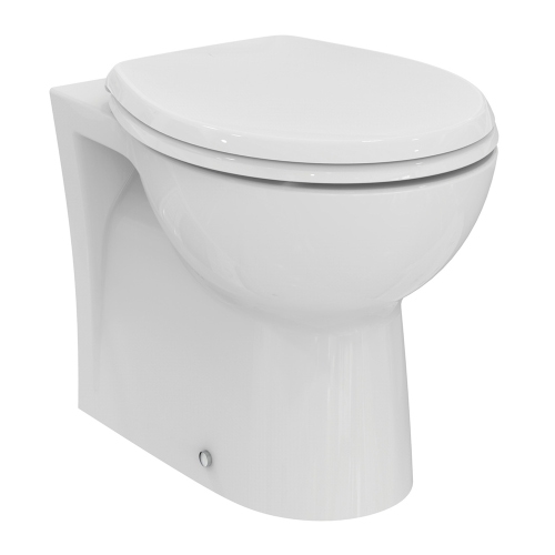 Immagine di Ideal Standard EUROVIT vaso a terra, a filo parete, senza sedile, colore bianco finitura lucido W330401