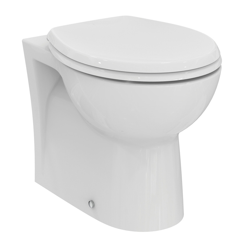 Immagine di Ideal Standard EUROVIT vaso a terra, a filo parete, senza sedile, colore bianco finitura lucido W330401