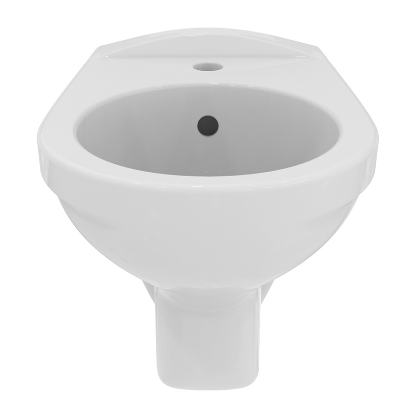 Immagine di Ideal Standard EUROVIT bidet sospeso, con foro per rubinetteria e troppopieno, colore bianco finitura lucido V493101