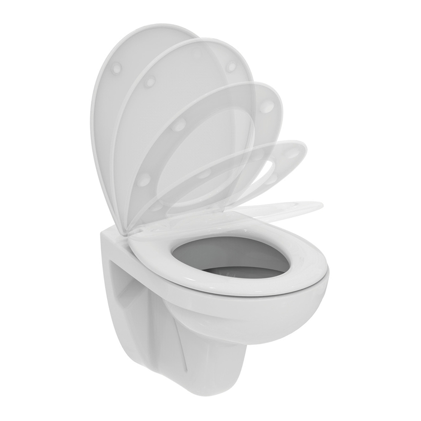 Immagine di Ideal Standard EUROVIT vaso sospeso, senza sedile, colore bianco finitura lucido V390601