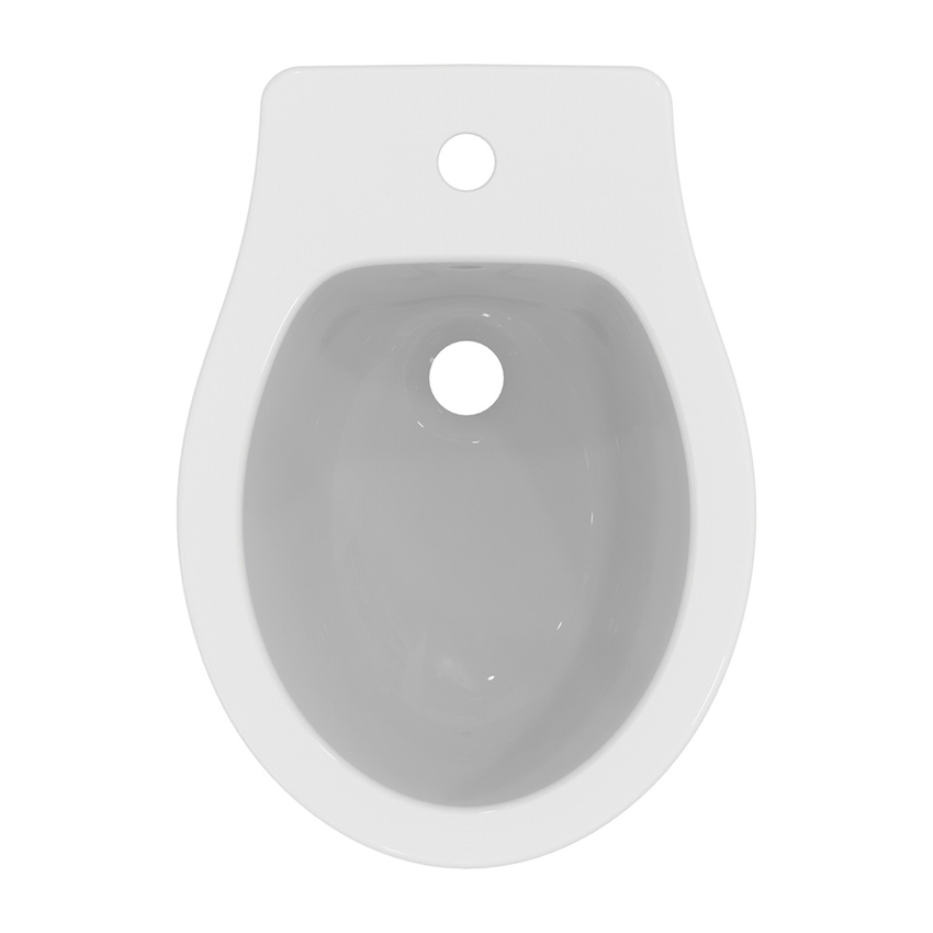 Immagine di Ideal Standard EUROVIT bidet a terra, con foro per rubinetteria e troppopieno, colore bianco finitura lucido E877401