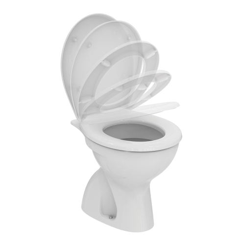 Immagine di Ideal Standard EUROVIT vaso a terra, con scarico a pavimento non universale, senza sedile, colore bianco finitura lucido W330601