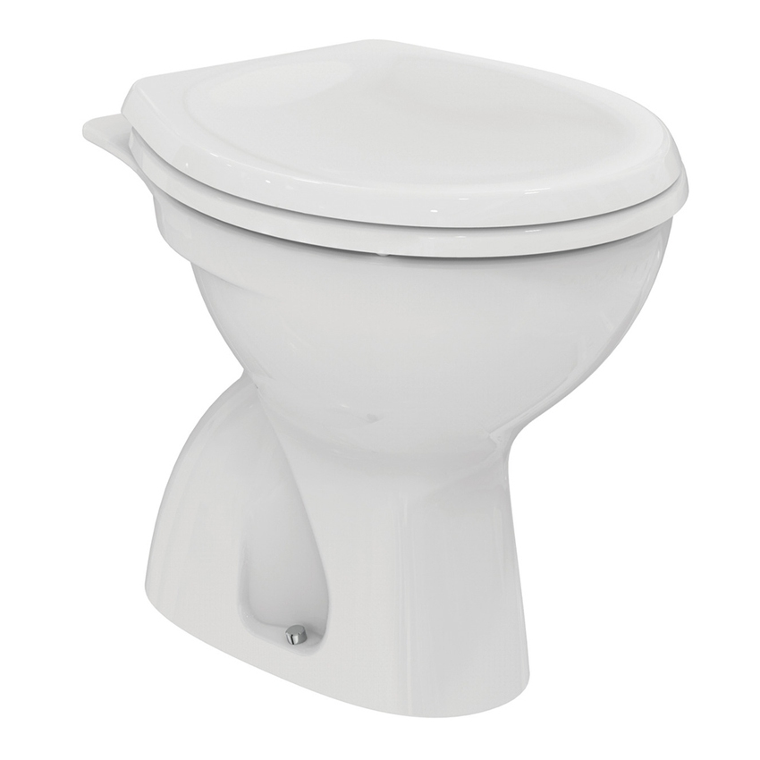 Immagine di Ideal Standard EUROVIT vaso a terra, con scarico a pavimento non universale, senza sedile, colore bianco finitura lucido W330601