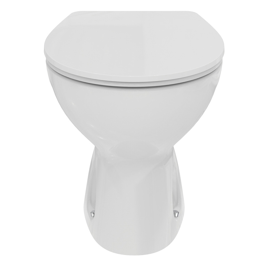 Immagine di Ideal Standard EUROVIT vaso a terra, con scarico a pavimento universale, senza sedile, colore bianco finitura lucido W333201