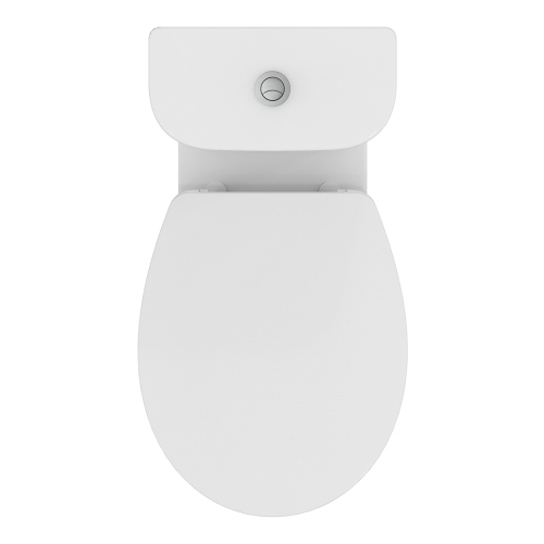 Immagine di Ideal Standard EUROVIT vaso monoblocco per cassetta, con scarico a pavimento, senza sedile, colore bianco finitura lucido T355301