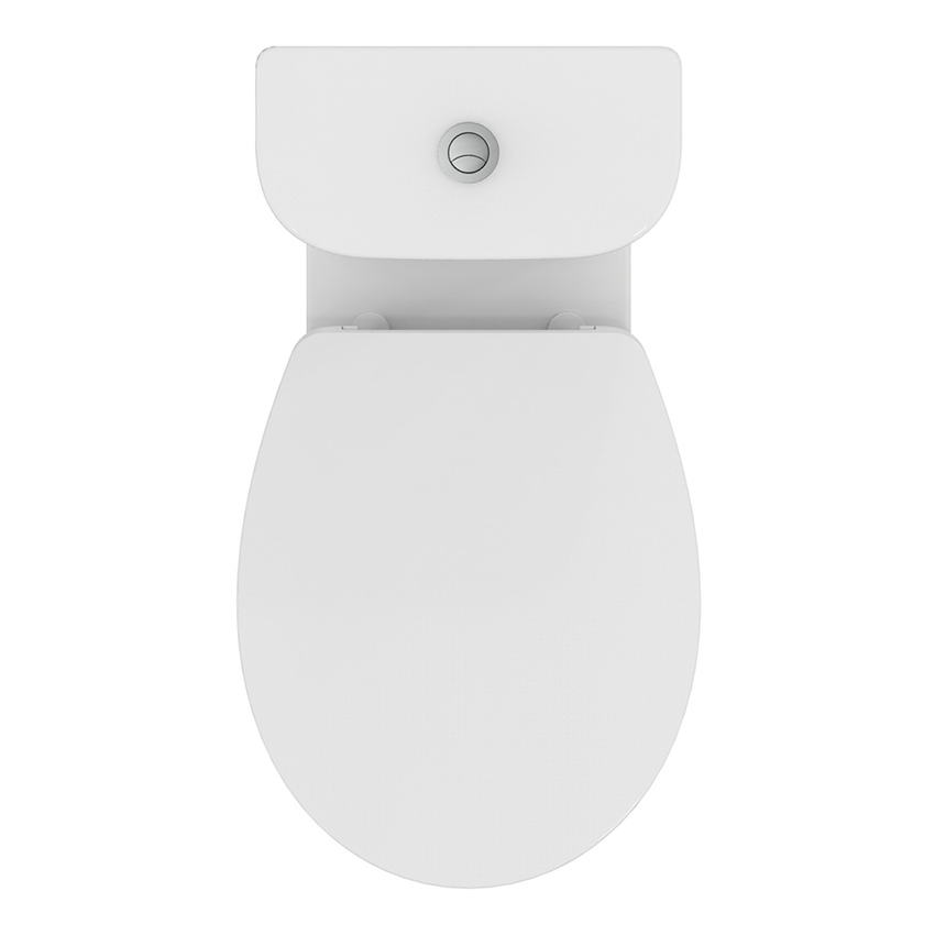 Immagine di Ideal Standard EUROVIT vaso monoblocco per cassetta, con scarico a pavimento, senza sedile, colore bianco finitura lucido T355301