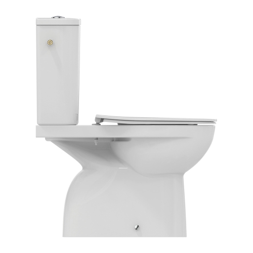 Immagine di Ideal Standard EUROVIT cassetta per vaso monoblocco, con entrata laterale e coperchio, colore bianco finitura lucido T443201