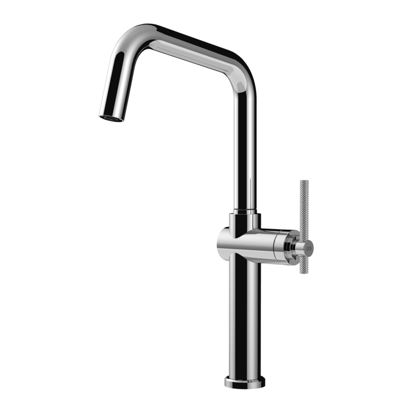 Immagine di Gessi HABITO miscelatore semi pro H.41 cm per lavello, monocomando, con bocca girevole, finitura cromo 60650#031