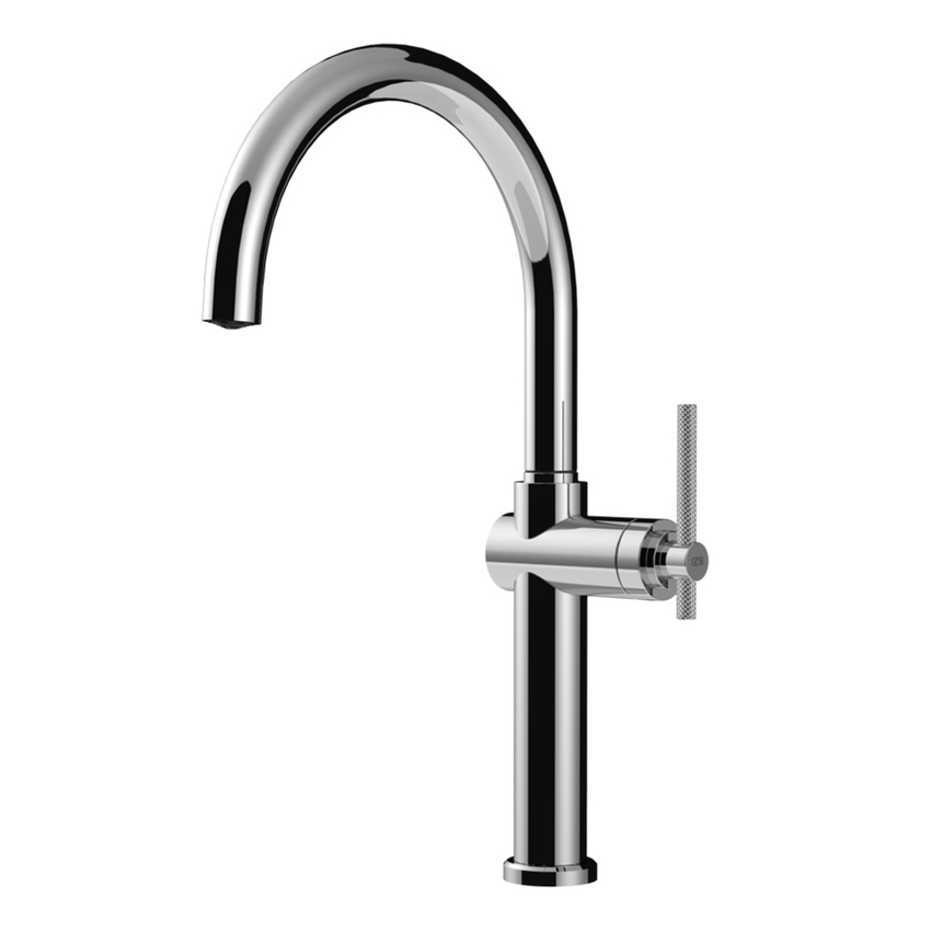 Immagine di Gessi HABITO miscelatore H.43 cm per lavello, monocomando, con bocca girevole, finitura cromo 60670#031