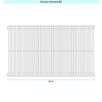 Immagine di Irsap ARPA 12 VERTICALE Radiatore 52 elementi L.94 P.4 H.75 cm, colore bianco standard finitura lucido Cod.01 A1207505201IR01A01
