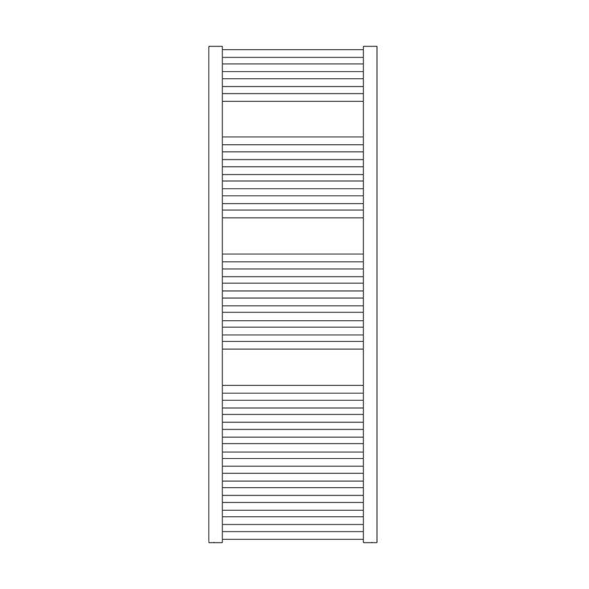 Immagine di Irsap ARES CROMATO scaldasalviette, 28 tubi, 3 intervalli, H.146,2 L.48 P.3 cm, finitura cromo Cod.50 EIL048B50IR01NNN01