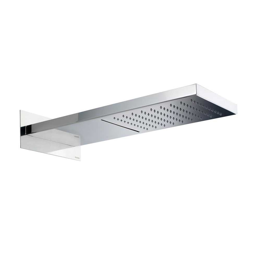 Immagine di Bossini MANHATTAN soffione rettangolare L.20 P.50 cm, in acciaio inox, 2 getti, finitura cromo I00570000030008