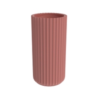 Immagine di Flaminia MONOSETTECENTO lavabo a colonna a parete 44 cm, senza foro rubinetteria e senza troppopieno, colore terracotta finitura lucido SE44PTC