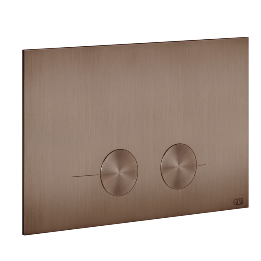 Immagine di Gessi Placca di finitura per Geberit Sigma 8 e 12, finitura copper brushed PVD 54611#708