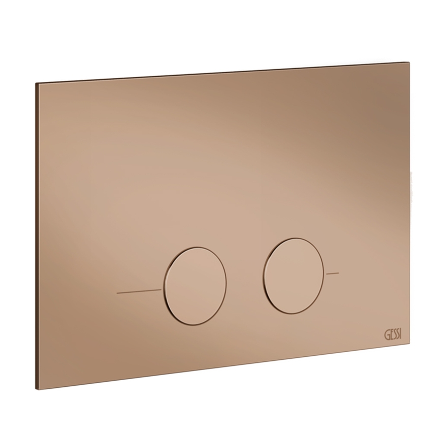 Immagine di Gessi Placca di finitura per Geberit Sigma 8 e 12, finitura copper PVD 54611#030