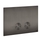 Gessi Placca di finitura per Geberit Sigma 8 e 12, finitura black metal brushed PVD 54611#707